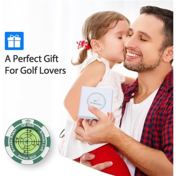 Golf Hat Clip Ball Marker with High Precision Green Reading Aid  For Men - Picture 5 of 7